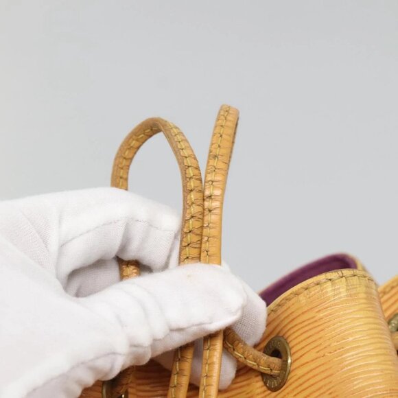 LOUIS VUITTON Epi Petit Noe Shoulder Bag Yellow M44109 LV Auth 140076 - Picture 13 of 16